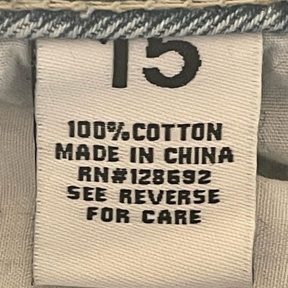 Madden NYC Distressed Salt Wash Shorts Size 15 - Picture 3 of 4